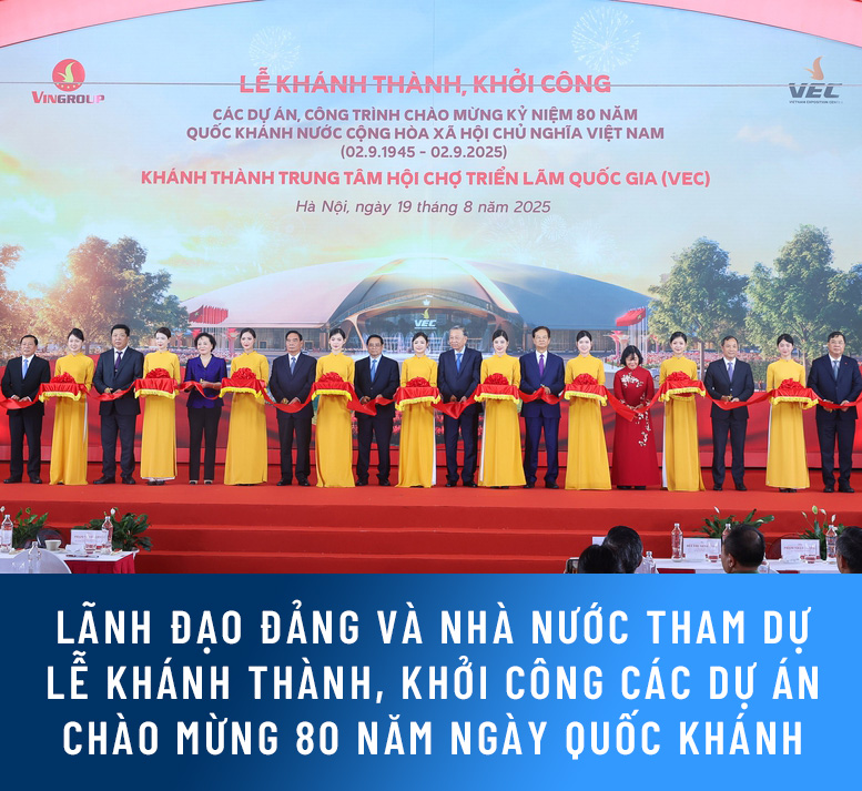 Khởi công, khánh thành 250 dự án chào mừng 80 năm ngày Cách Mạng Tháng Tám